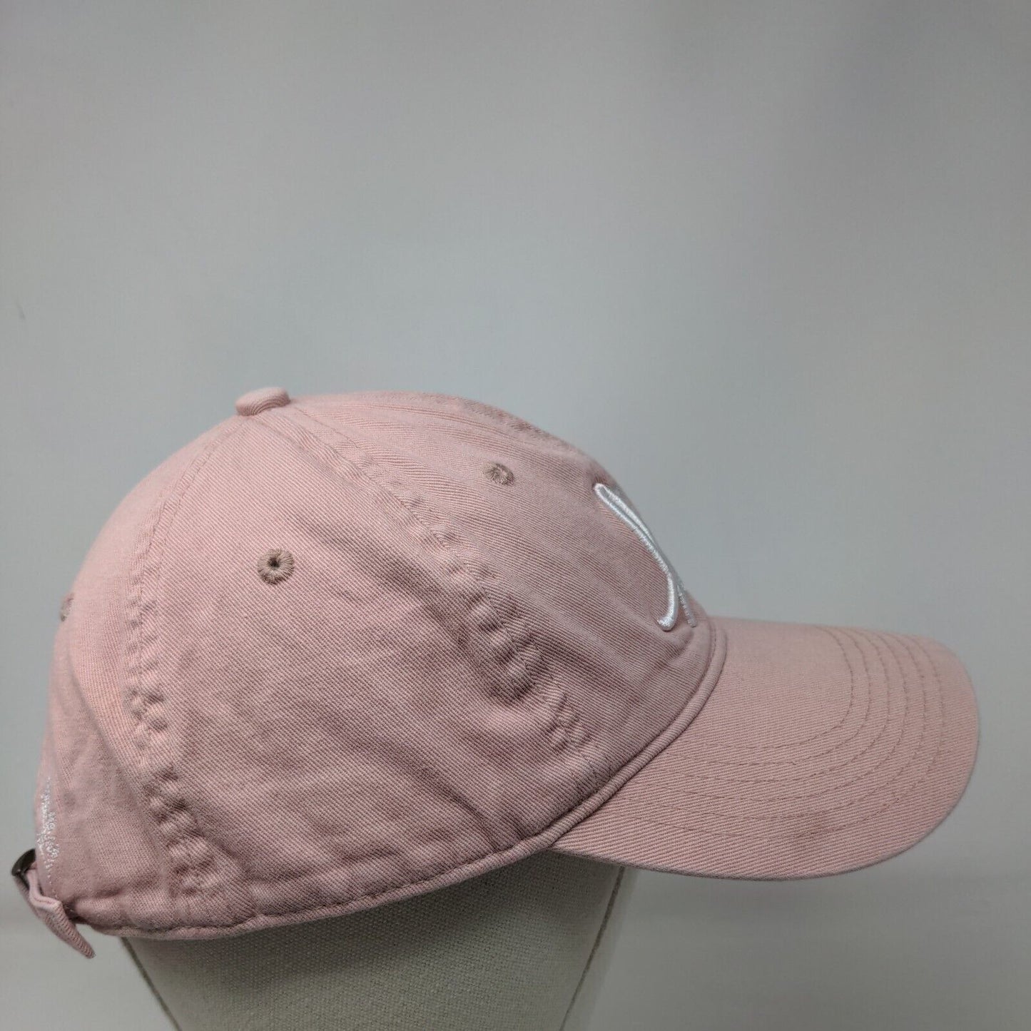 Hi Slideback Hat Pink One Size Adjustable Embroidered Vented Holes 6 Panel