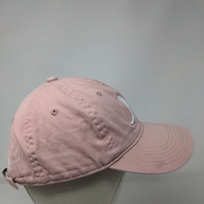 Hi Slideback Hat Pink One Size Adjustable Embroidered Vented Holes 6 Panel