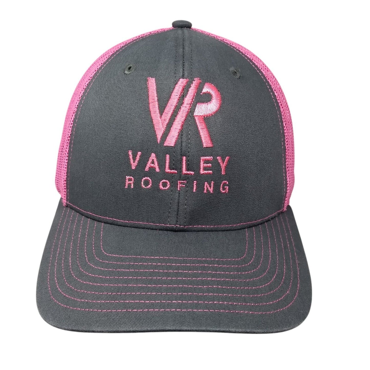 VR Valley Roofing Snapback Trucker Hat Multi OSFA Mesh Back Embroidered