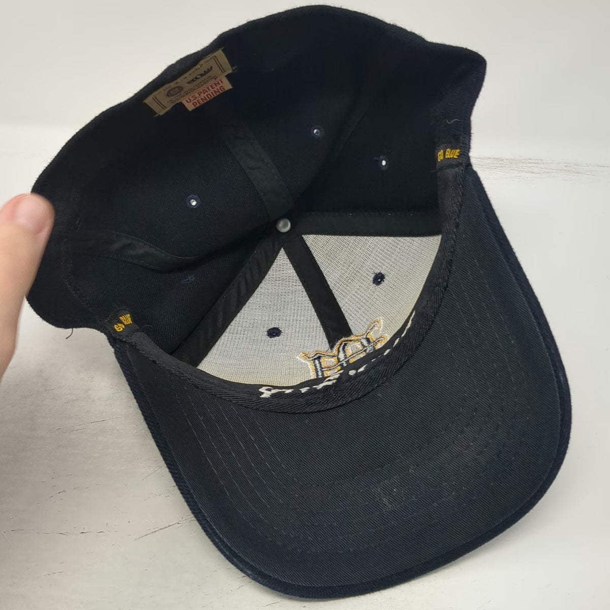Michigan Wolverines NCAA Top of the World Blue OSFM Cap Stretch Fit Logo M Hat