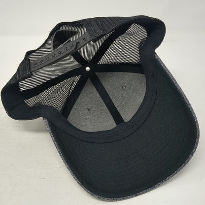 Columbia Trucker Hat Gray One Size Fish American Flag PFG Mesh Snapback Fishing