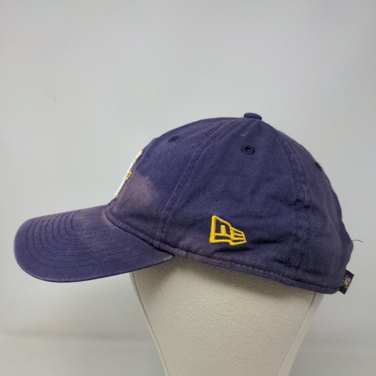 New Era Men's Slideback Hat Purple OSFM 9Twenty LSU Tigers Logo 100% Cotton