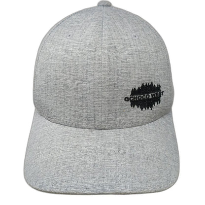 Flexfit Baseball Cap Gray XL Ochoco West Forest Treeline Hat Fitted Embroidered