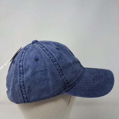 Time And Tru Sildeback Hat Blue OSFM Adjustable Vented Hole 6 Panel Blank