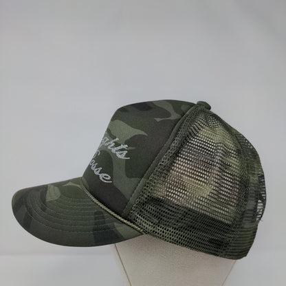 D'lights Posse Snapback Rope Trucker Hat Camo OSFA Mesh Back Cobra