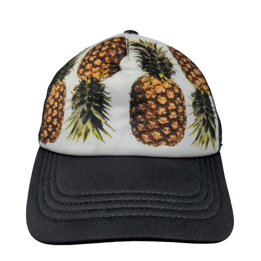 Pineapple Snapback Mesh Back Trucker Hat Multi One Size Adjustable