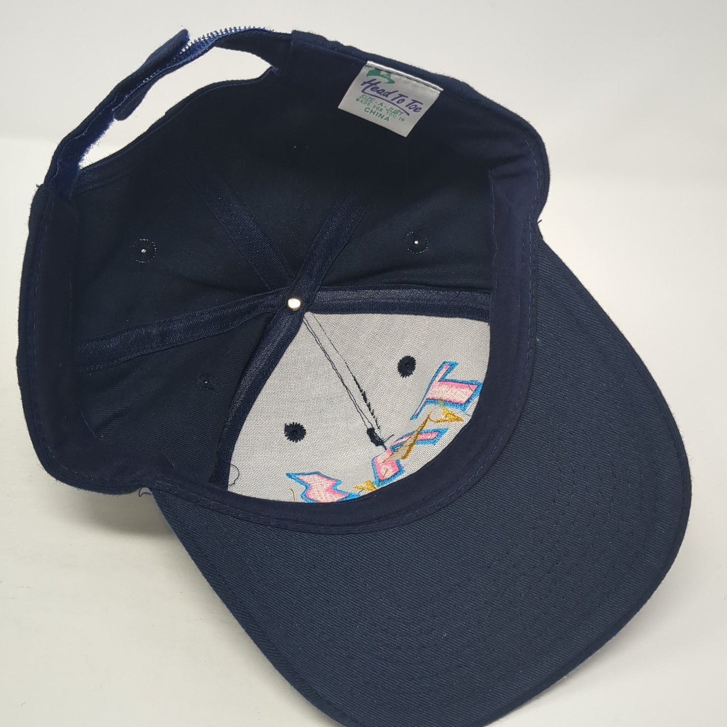 TAS Trucking Inc. Strapback Hat Blue One Size Adjustable Head To Toe