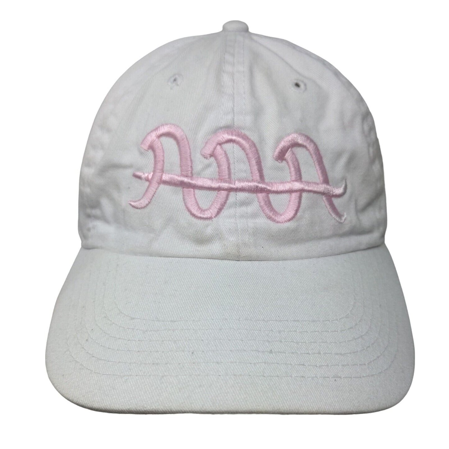 Newhattan Slideback Hat White OSFA Embroidered Logo Adjustable
