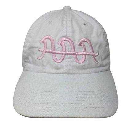 Newhattan Slideback Hat White OSFA Embroidered Logo Adjustable