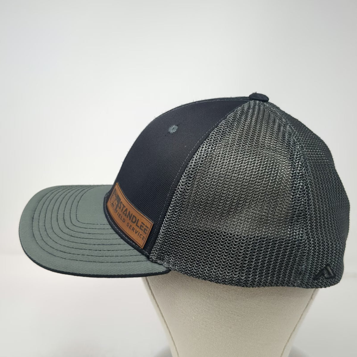 Pacific Headwear Baseball Cap Gray XL Standlee Field Service Mesh Stretch Hat