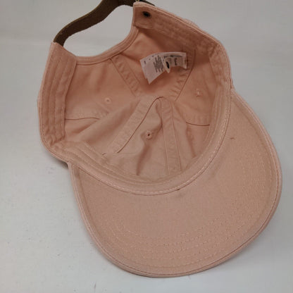 Madewell Slideback Hat Pink One Size Adjustable Embroidered 6 Panel