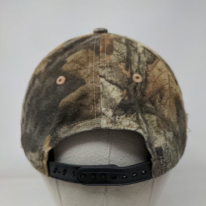 Hustler Turf Equipment Snapback Hat Camo One Size Embroidered Daystone