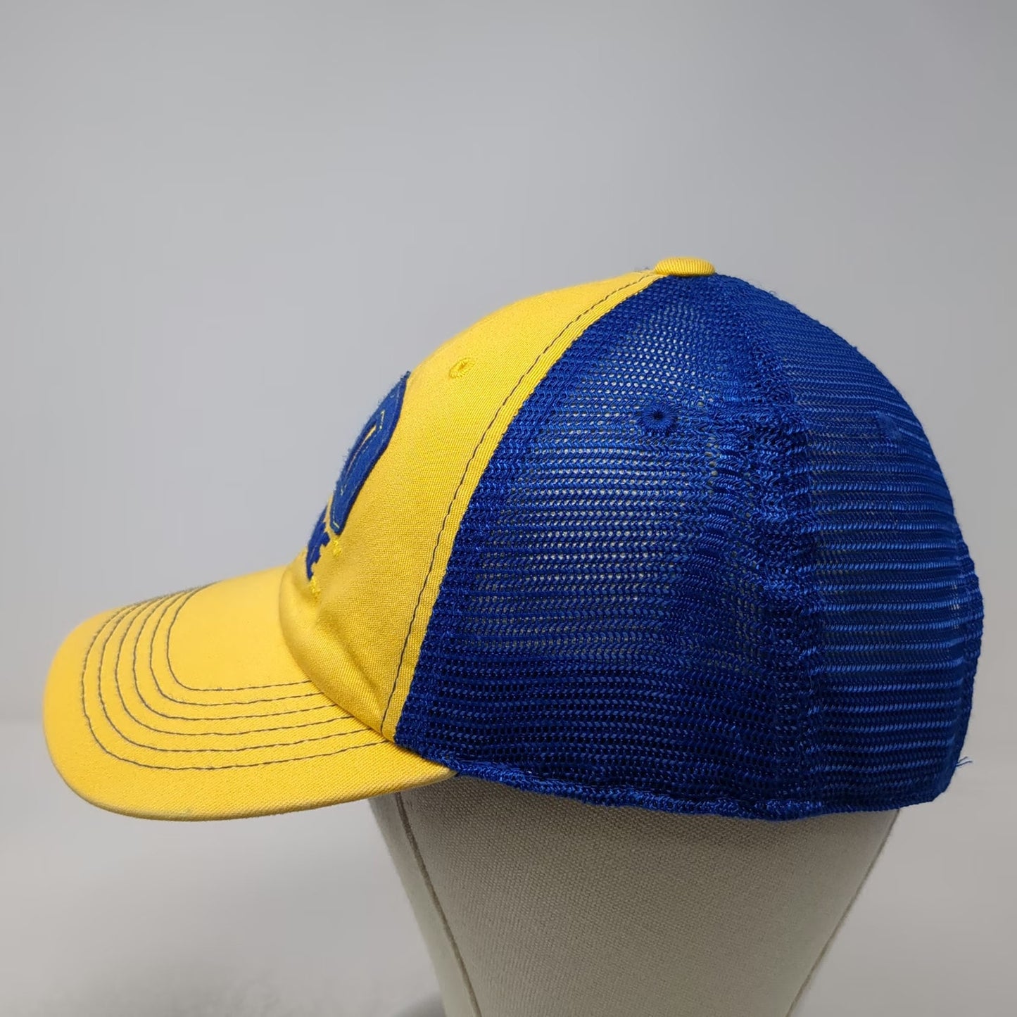 Delaware NCAA Top of the World Trucker Hat Yellow Blue One Size Snapback Mesh