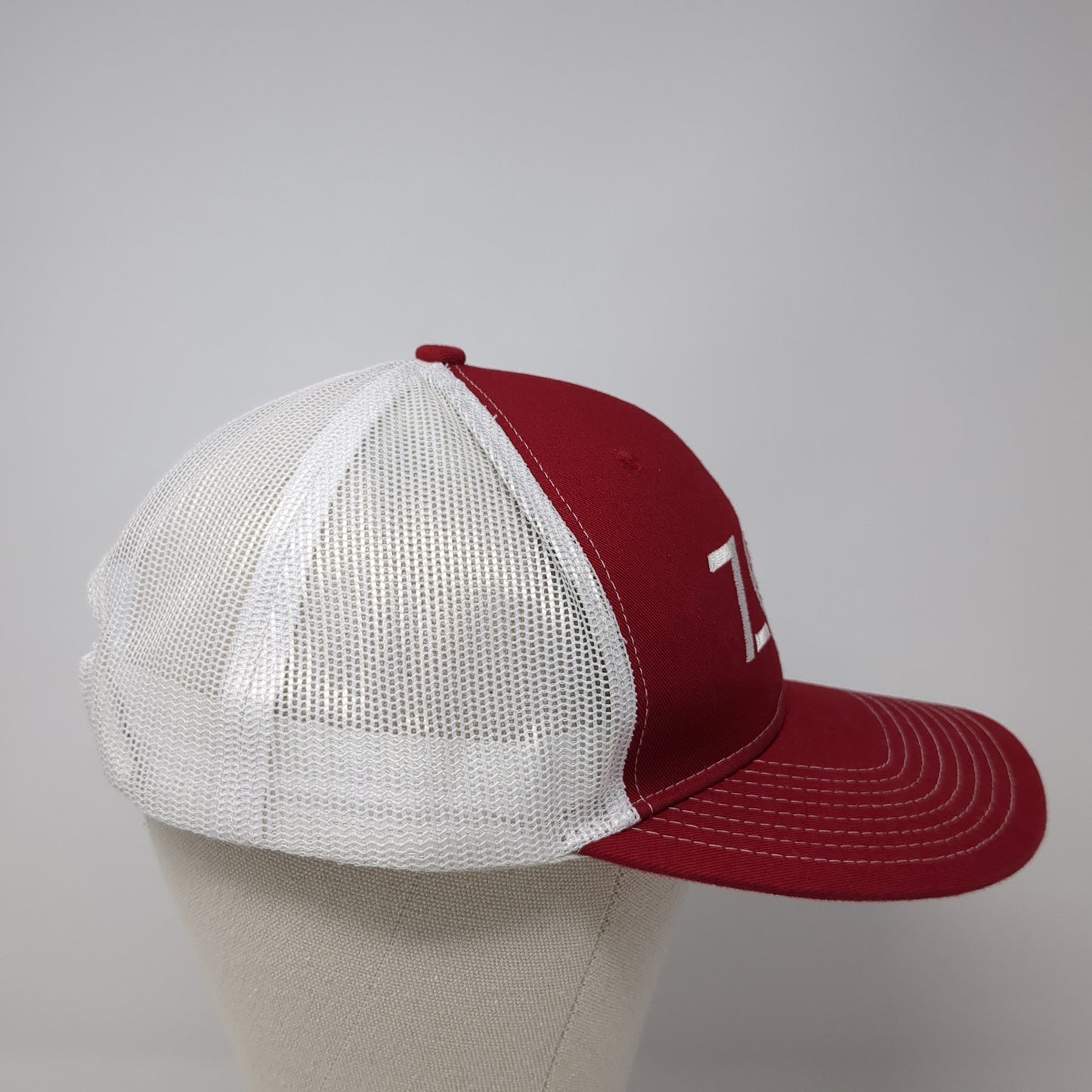 ZOA Energy Trucker Hat Red One Size Adjustable Mesh Back Port Authority