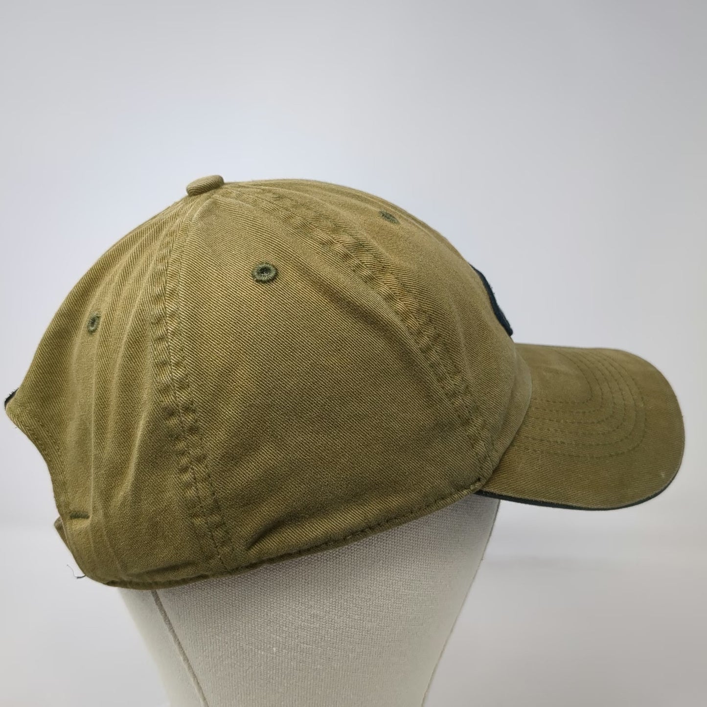 Adidas Baseball Cap Green One Size Mountain Logo Slideback Hat Adjustable Cotton