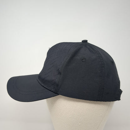 Slazenger Golf Strapback Hat Black One Size Adjustable 6 Panel Blank