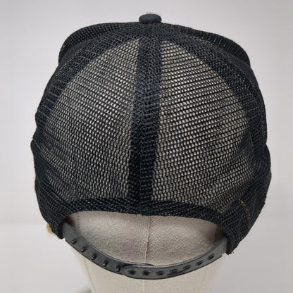 Kenwood Snapback Trucker Hat Black OS Adjustable Embroidered Mesh Back Otto