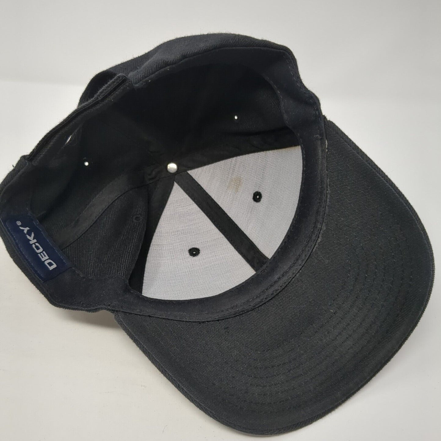 The Country Cafe Strapback Hat Black One Size Adjustable 6 Panel Decky