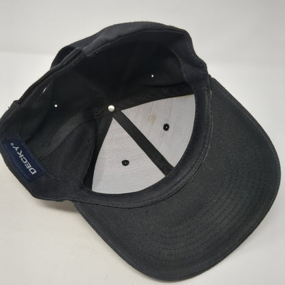 The Country Cafe Strapback Hat Black One Size Adjustable 6 Panel Decky