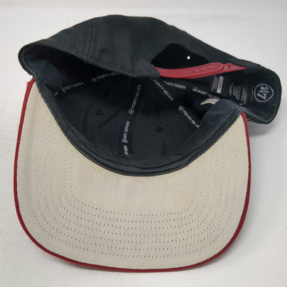 Arizona Diamondbacks MLB '47 Snapback Hat Black Red One Size Flat Brim Captain