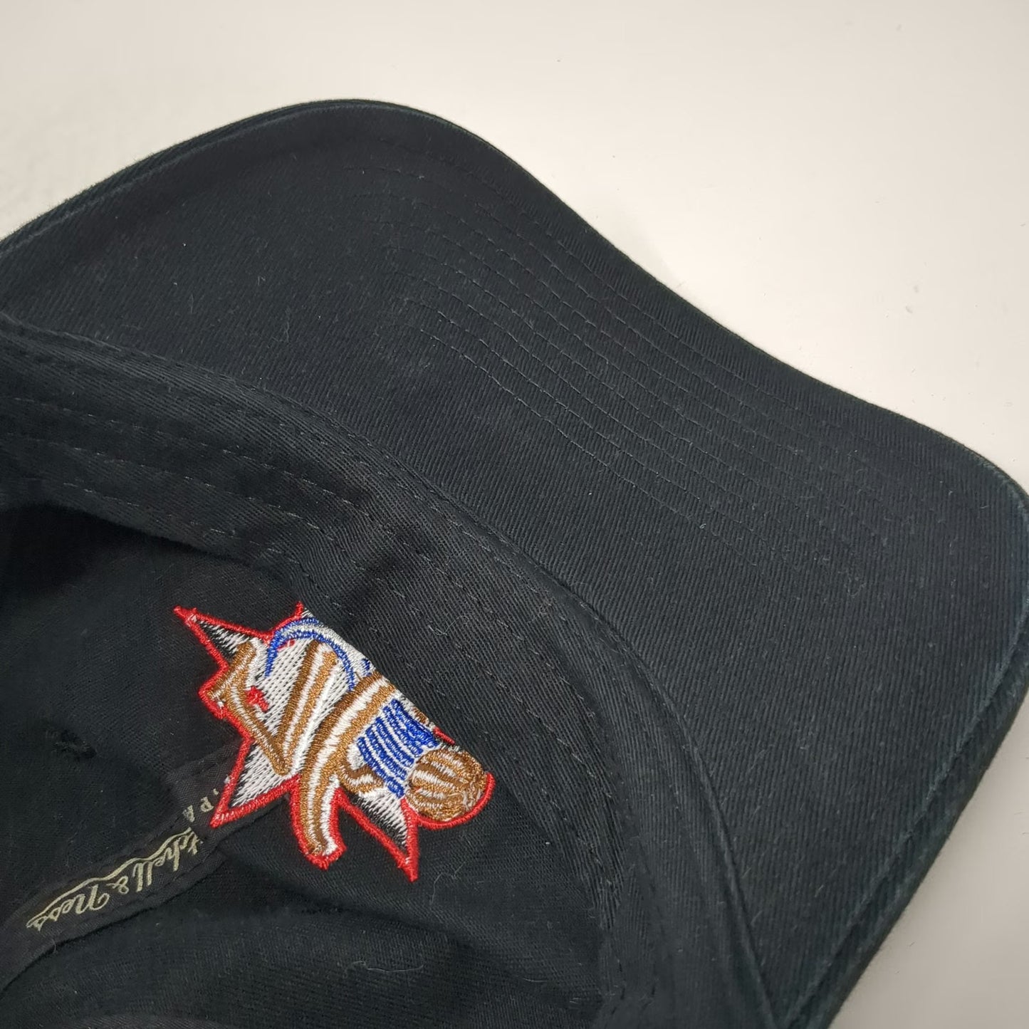 Mitchell & Ness Philadelphia 76ers NBA Black One Size Cap Hat Hardwood Classics