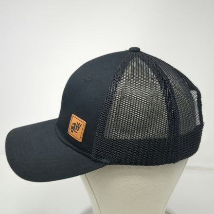 Western Trailers Trucker Hat Black One Size Mesh Back Snapback Semi Truck Patch