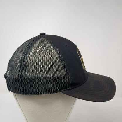 Richardson Trucker Hat Black OSFM Snapback PFL Championship Gold Logo Mesh Pro