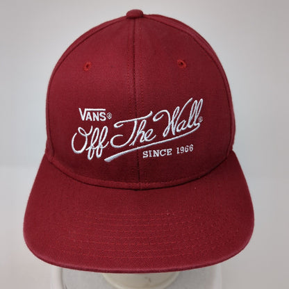 Vans Off The Wall Since 1968 Snapback Hat Red One Size Adjustable Embroidered
