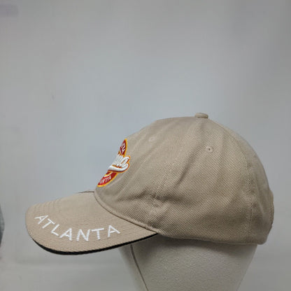 Arizona Atlanta Strapback Hat Tan One Size Adjustable Embroidered