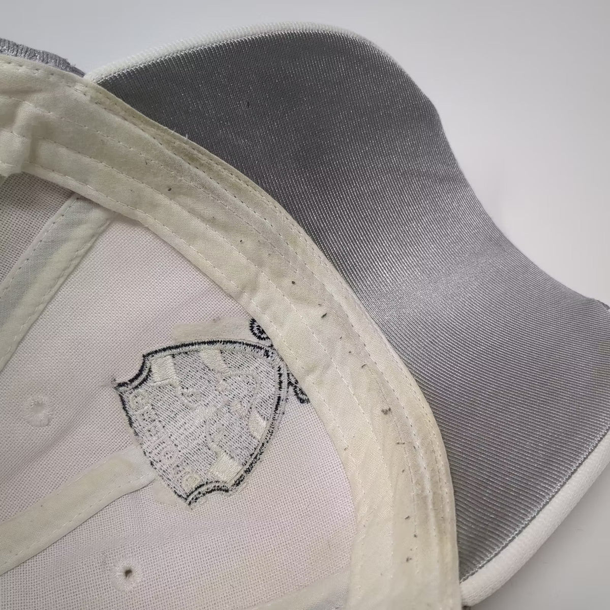 Geelong Cats AFL 2009 Premiers White Gray Strapback Hat OS Cap Embroidered