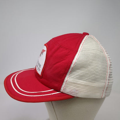 Kap King Trucker Hat Red 7 3/8 Wing Shoes Whittle's Winfield Ark Mesh Snapback