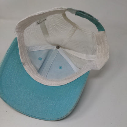 CCAFL Strapback Mesh Back Trucker Hat Blue One Size Colorblock 6 Panel