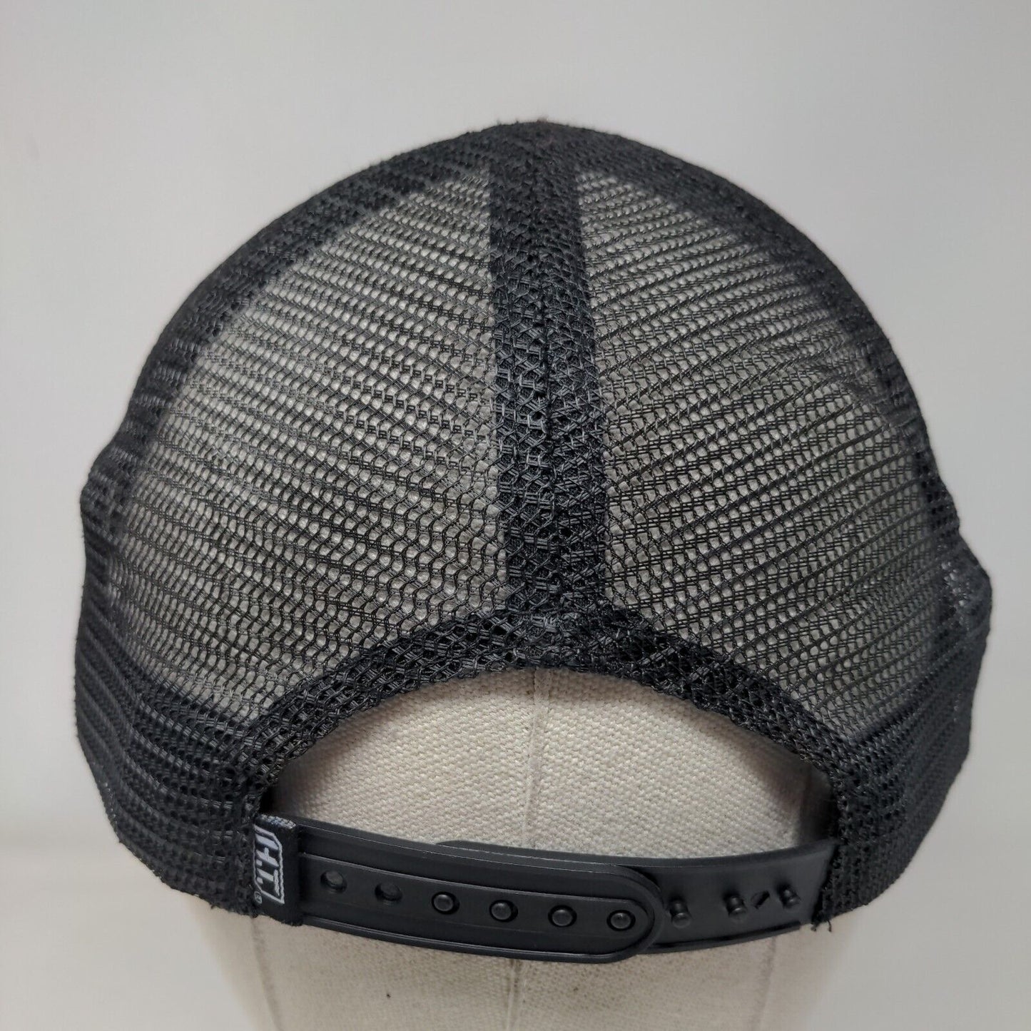 American Flag Snapback Trucker Hat Black OS Mesh Patriotic Highland Tactical