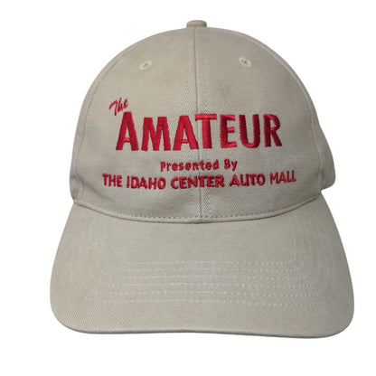The Amateur Strapback Hat Tan One Size Solid Embroidered Richardson