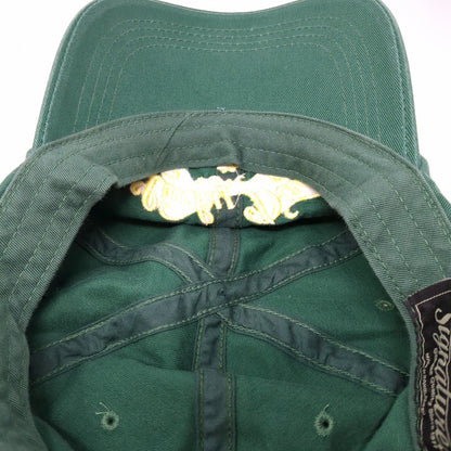 Lucky Dad Strapback Hat Green One Size Adjustable Embroidered 6 Panel