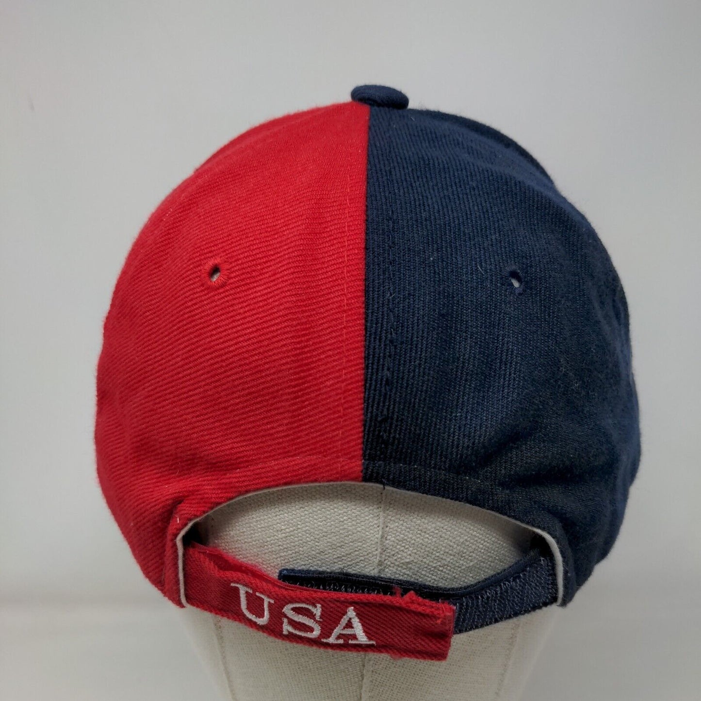 American Flag Eagle Strapback Hat Multi OSFA Embroidered Colorblock
