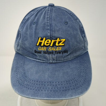 Otto Baseball Cap Blue One Size Hertz Car Sales Unstructured Slideback Hat