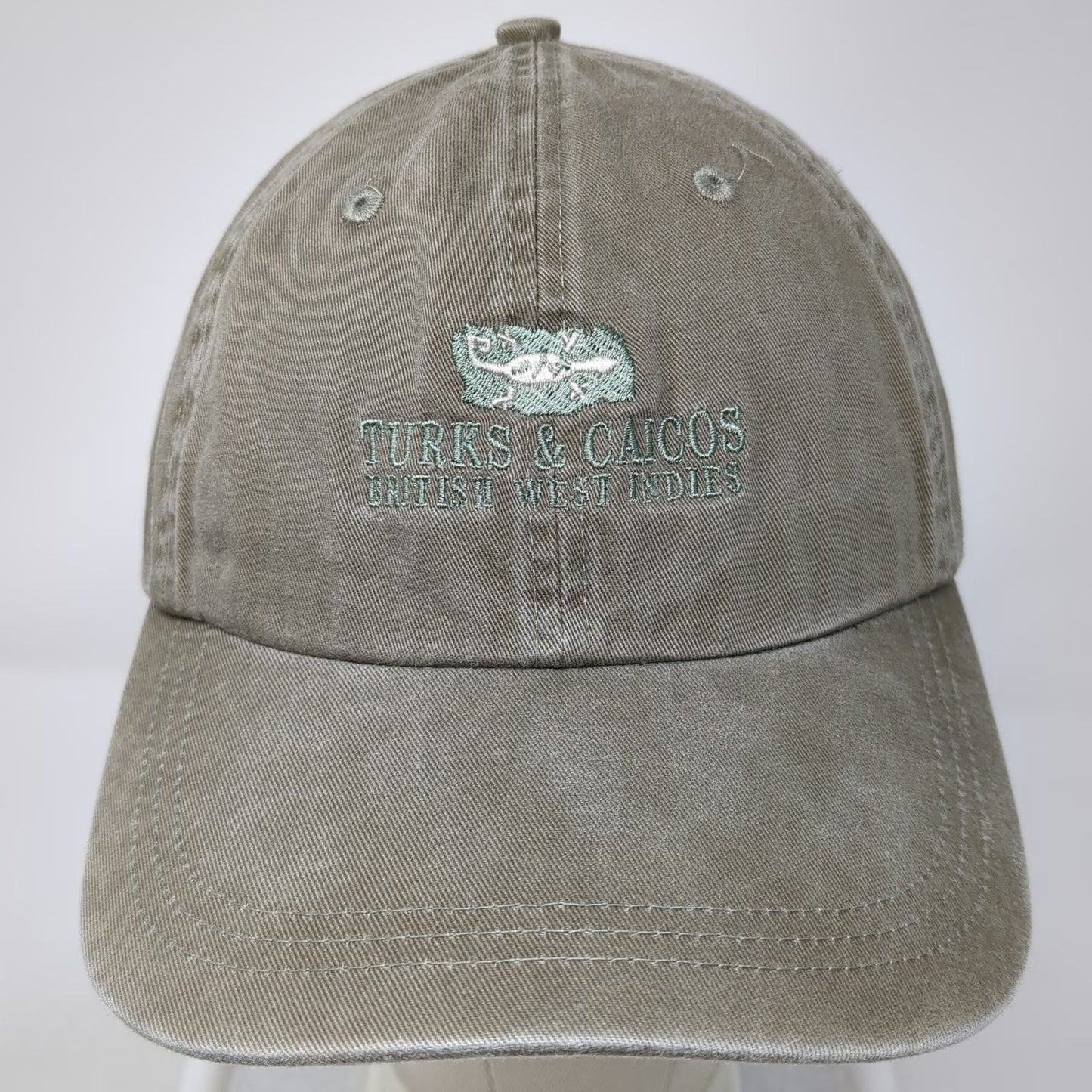 Ahead Baseball Cap Green One Size Turks & Caicos British West Indies Lizard Hat