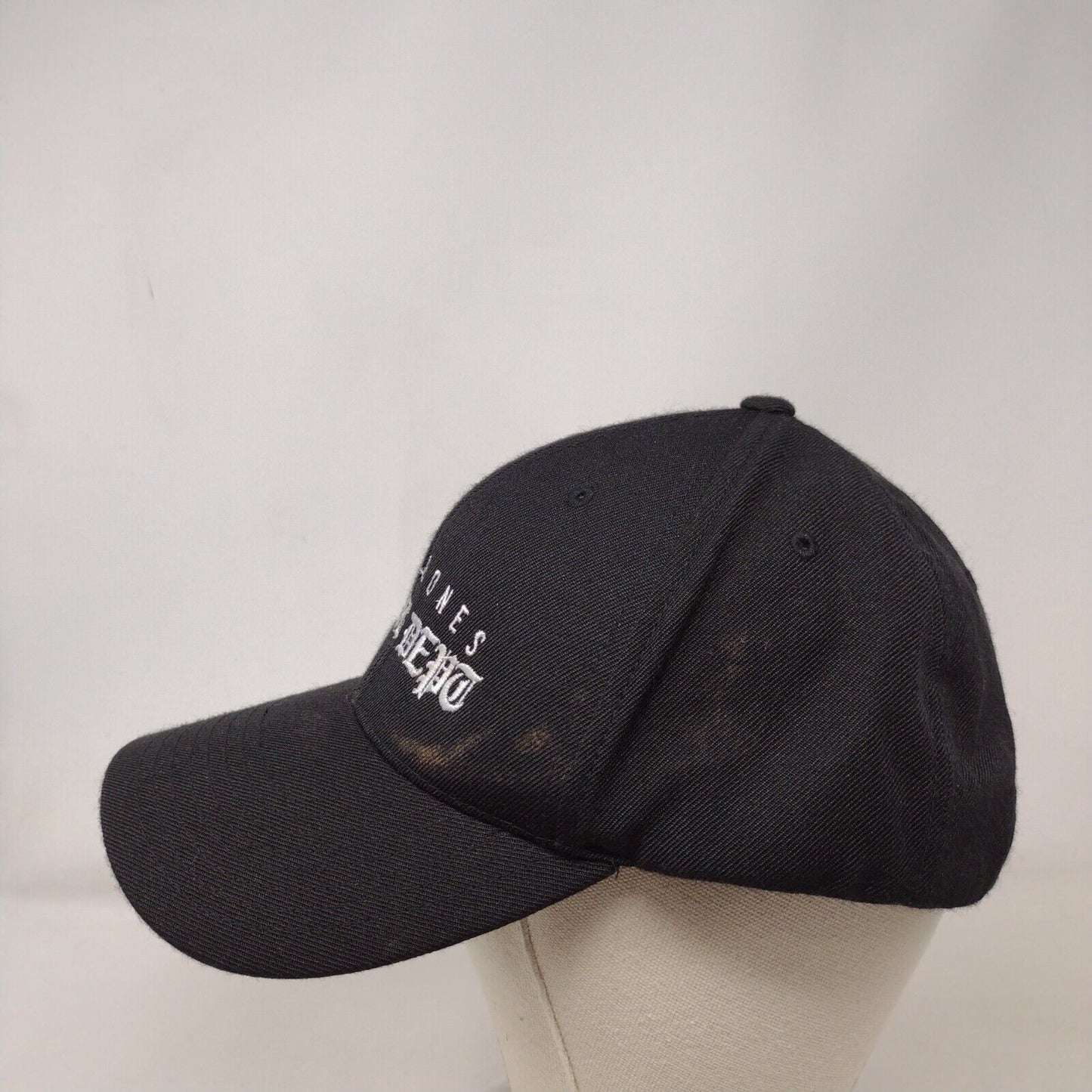Ink X Bones Athl Dept Snapback Hat Black OS Adjustable The Classics Yupoong