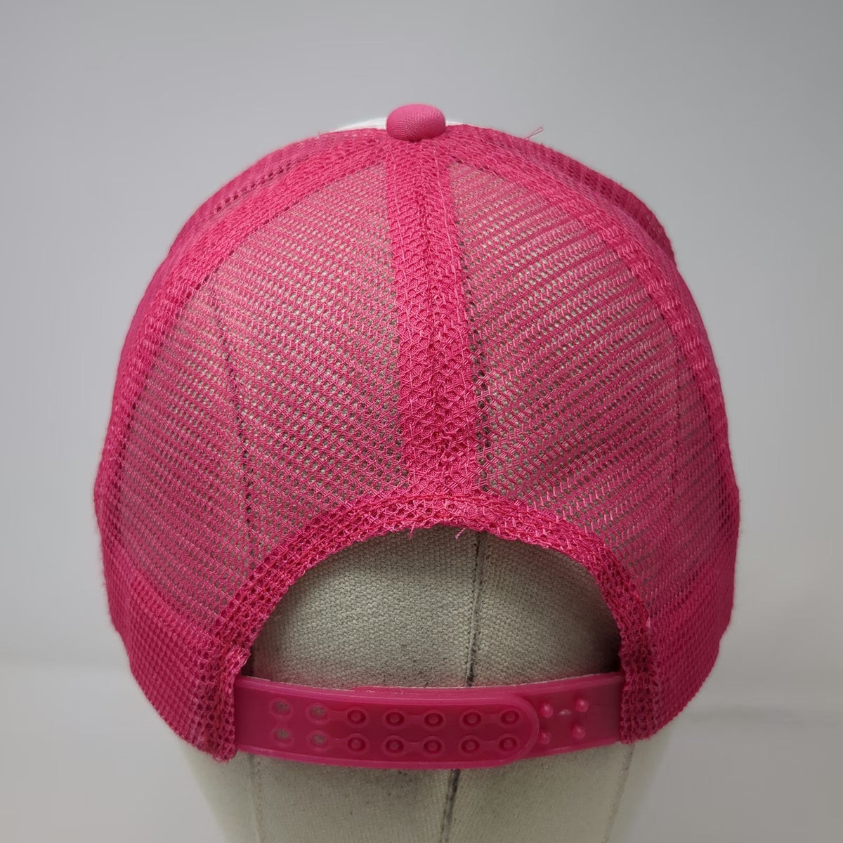 Trucker Hat Pink White One Size Phi Sig Sorority Heart Mesh Back Snapback Foam