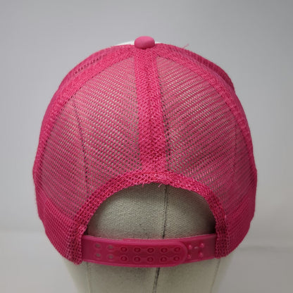 Trucker Hat Pink White One Size Phi Sig Sorority Heart Mesh Back Snapback Foam