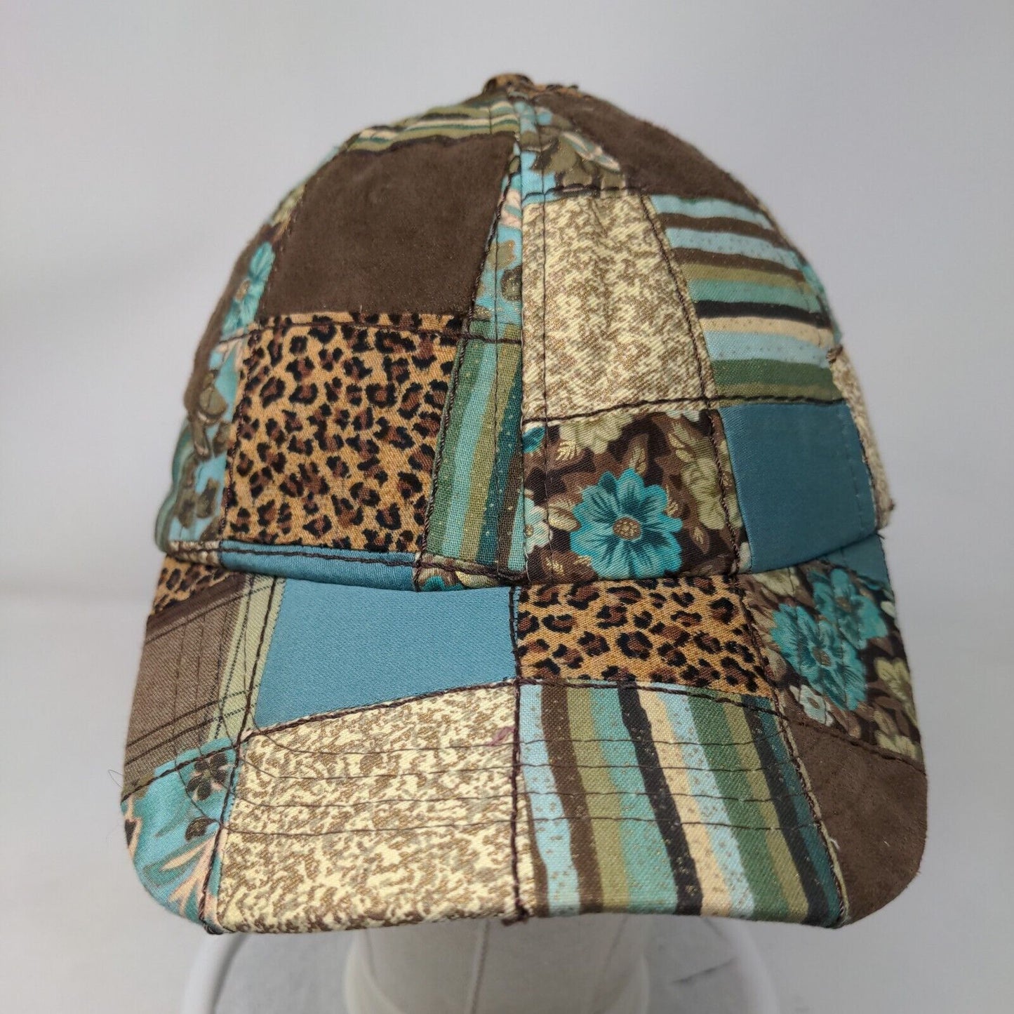 Unbranded Women's Patchwork Leopard Print Slideback Hat Cotton Blend