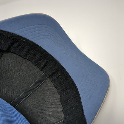 Russell Fitted Hat Blue One Size Stretch Gray Trim 6 Panel Outdoor