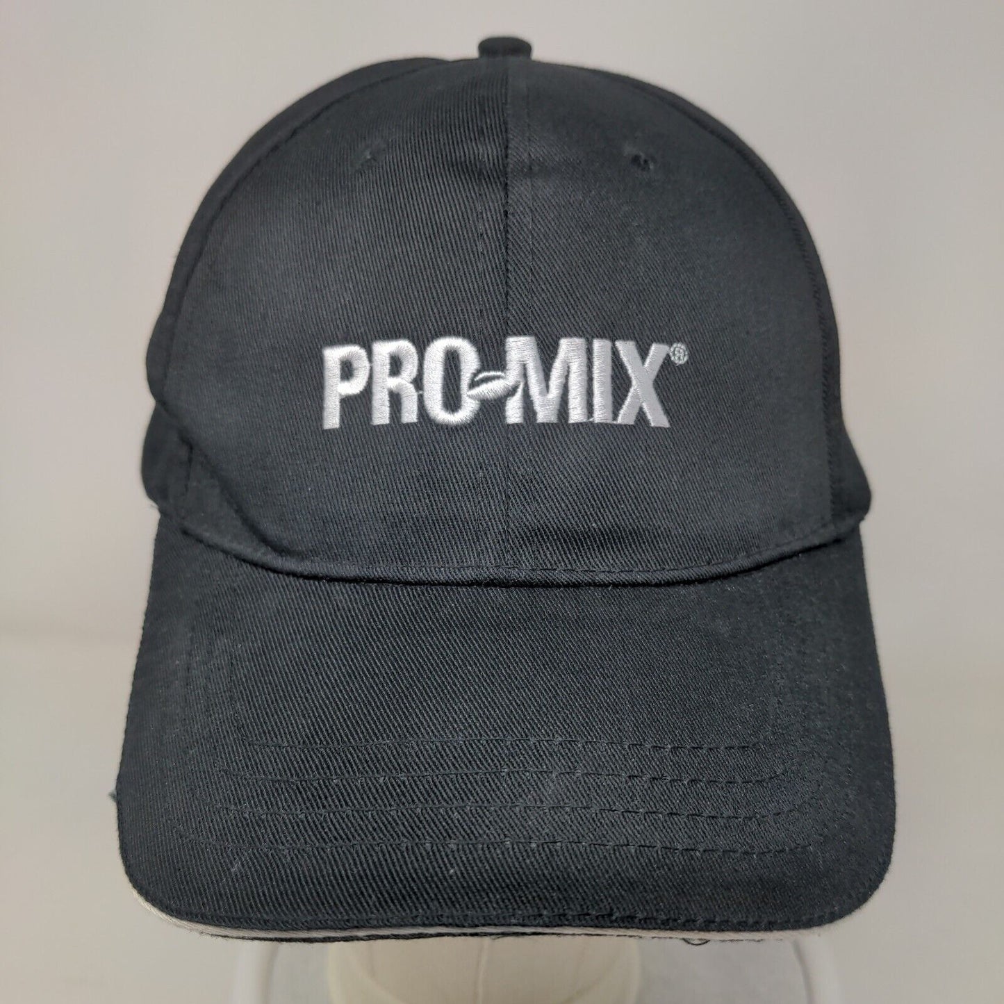 Pro Mix Strapback Hat Black One Size Embroidered Adjustable Creapub