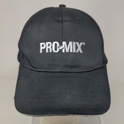 Pro Mix Strapback Hat Black One Size Embroidered Adjustable Creapub