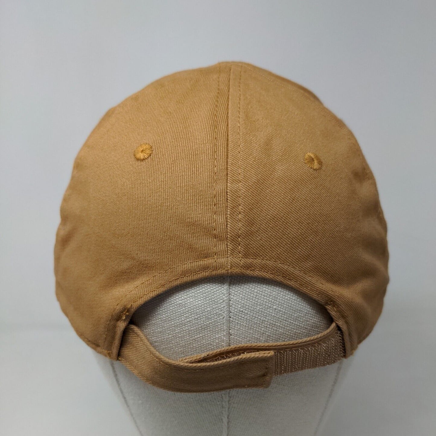 Zara Women's Strapback Hat Tan Adjustable Blank 100% Cotton Vent Holes