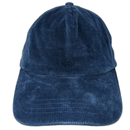 BDG Baseball Cap Blue One Size Corduroy Slideback Adjustable Plain Solid hat