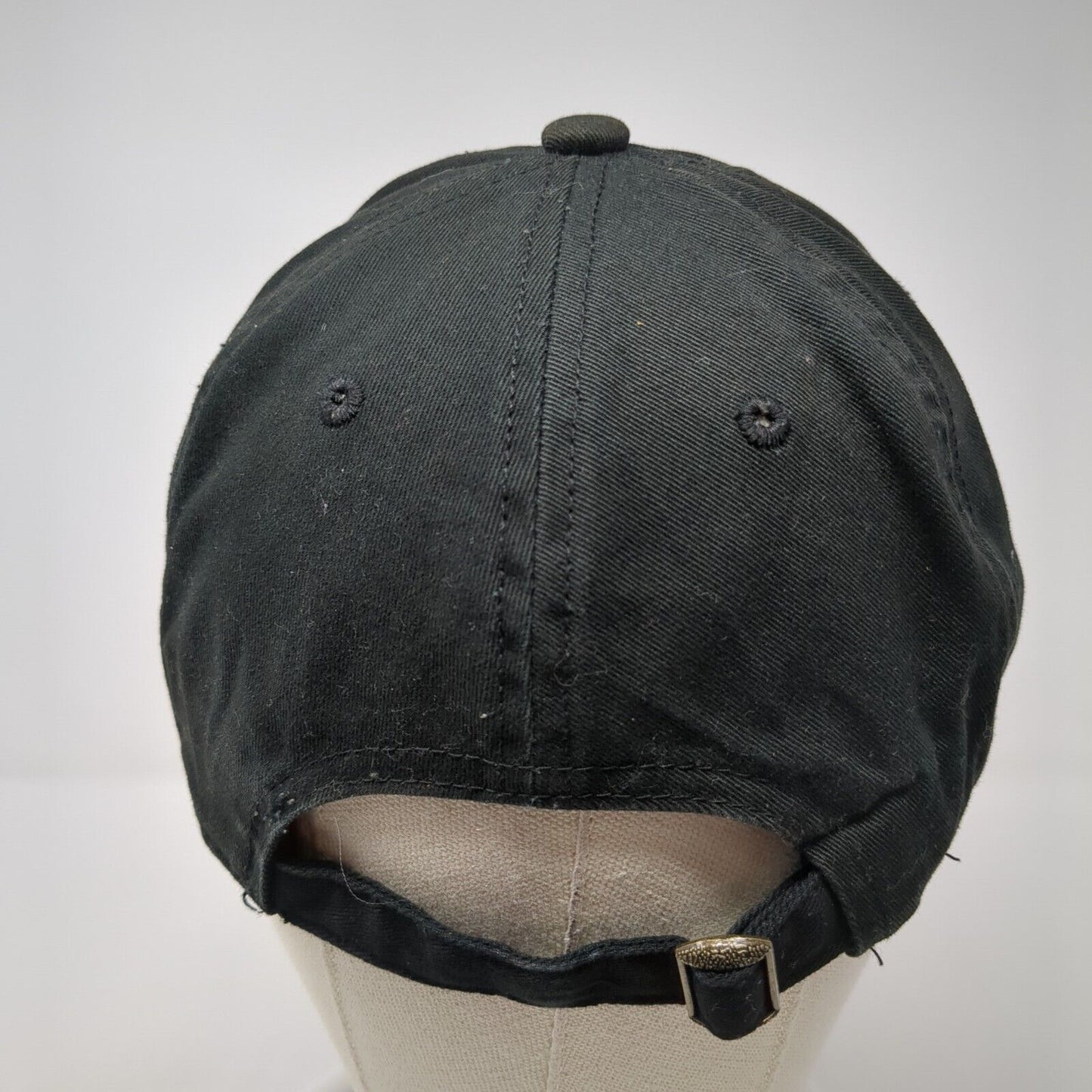 Mountain Slideback Hat Black One Size Adjustable Outdoor Cap 6 Panel