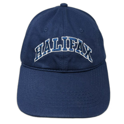 Tall Ships Trading Co. Halifax Baseball Cap Blue One Size Strapback Hat Cotton