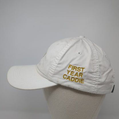 First Year Caddie Strapback Baseball Cap White One Size Adjustable Imperial